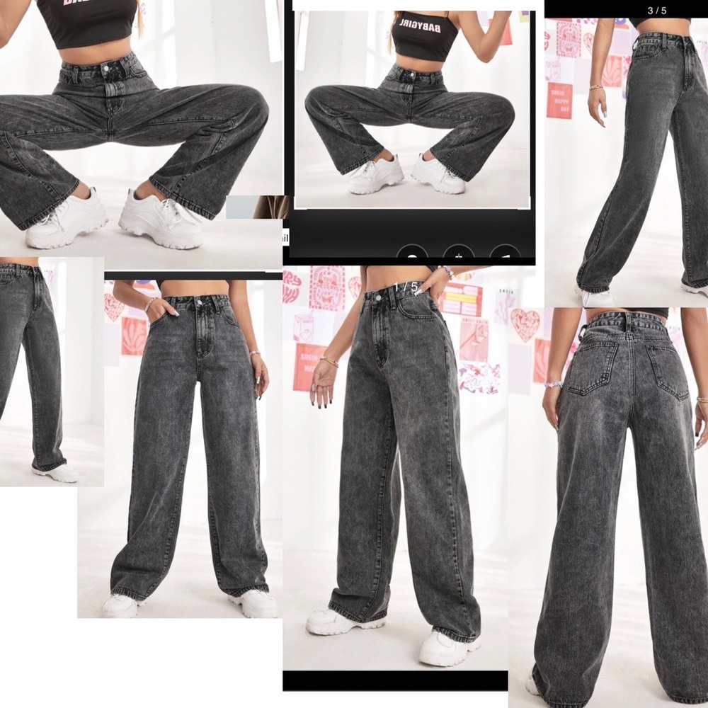 High Waist Xtra Long Wide Jeans